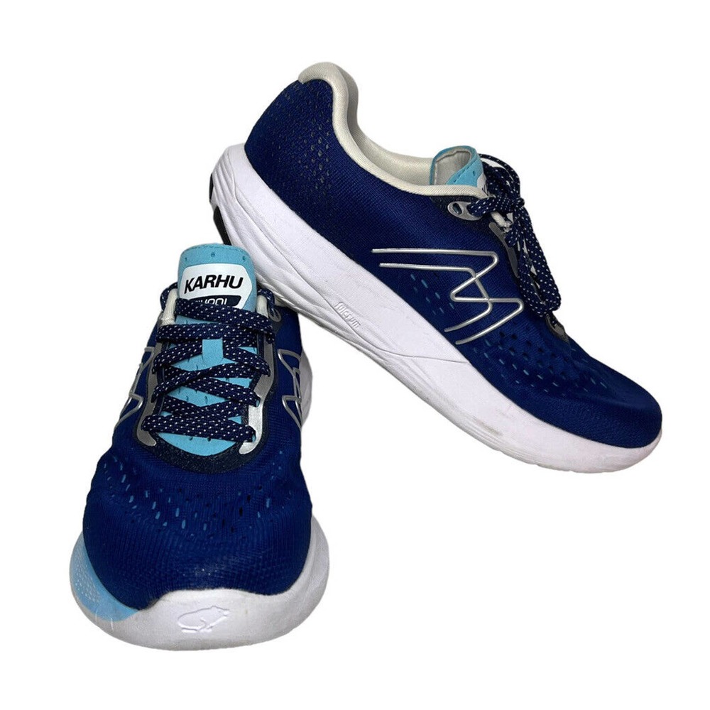 Karhu Womens Ikoni Ortix F200323 Blue/White Running Shoes Sneakers Size 9